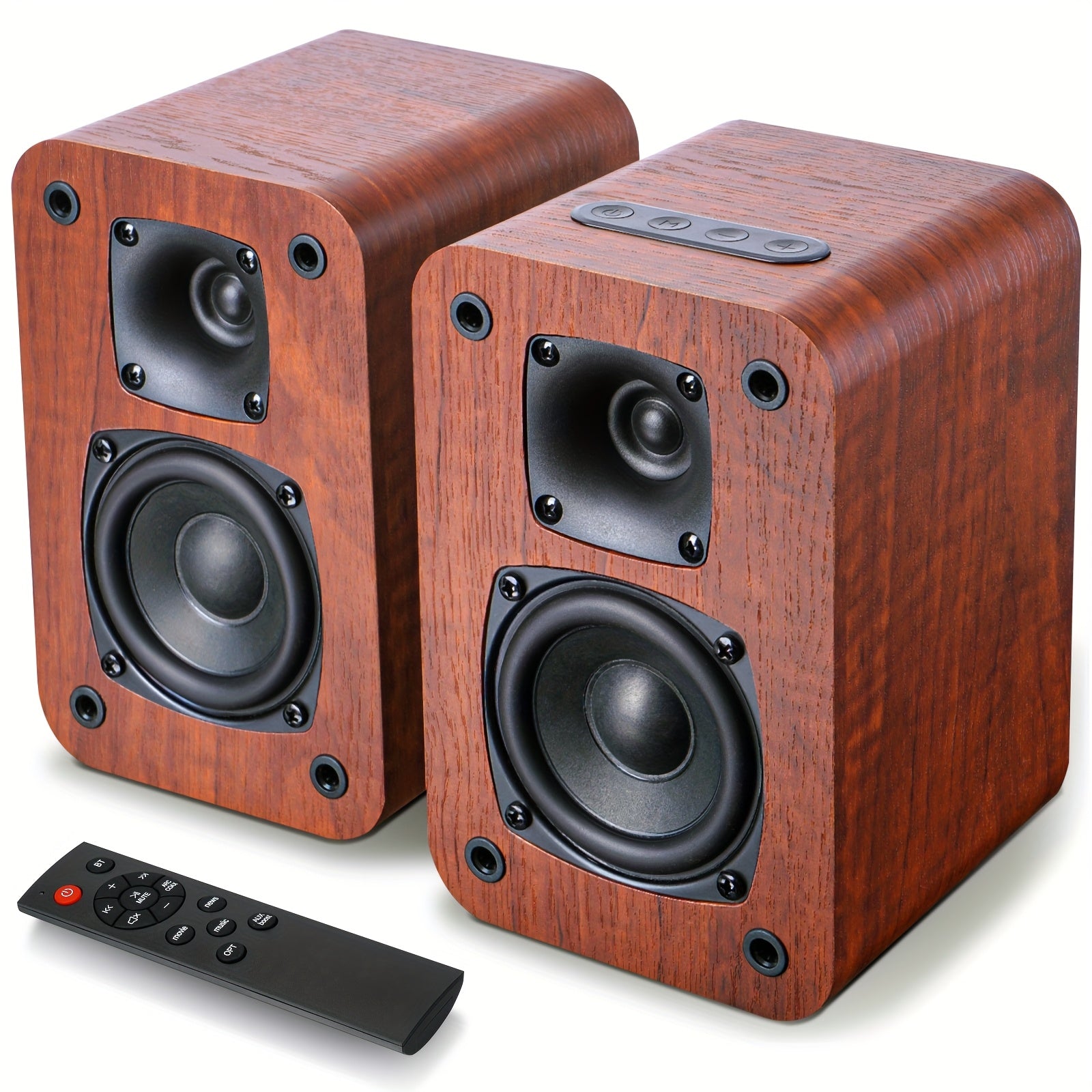 Saiyin Bluetooth Bookshelf Speakers, Record Player Speakers