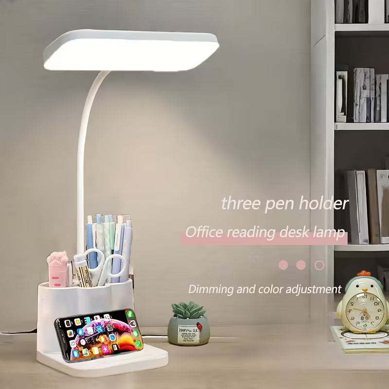 Pen holder desk lamp multi-functional learning lamp college student dormitory reading desk