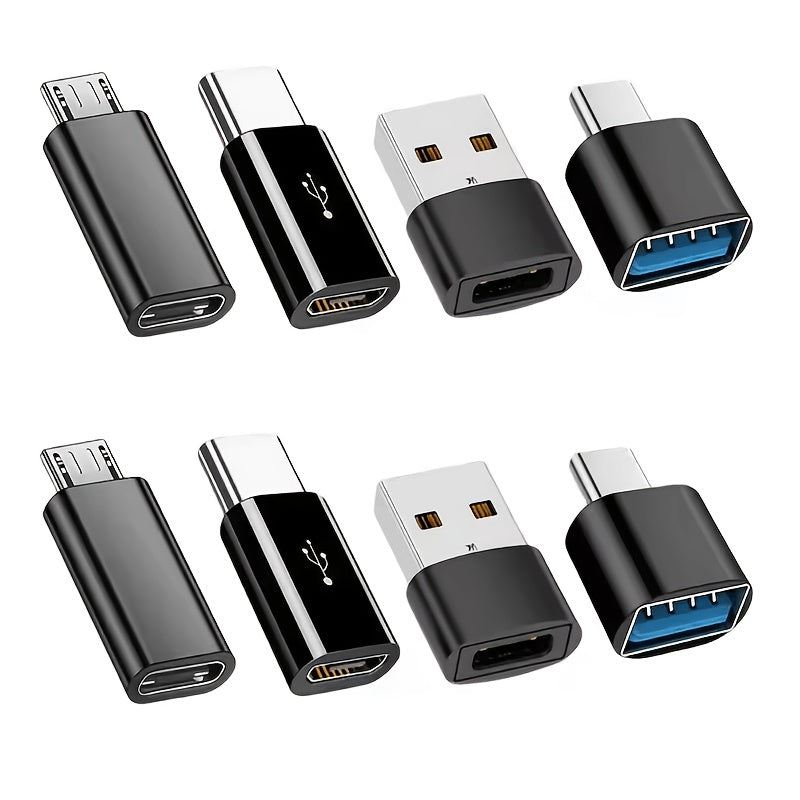 4/8-Pack USB 3.0 Type C Female to USB Male Adapter
