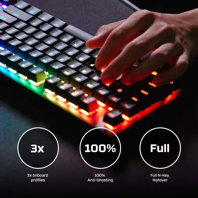 HyperX Alloy Origins Core Wired Gaming Mechanical Keyboard, Red