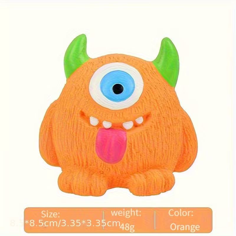 Fun Interactive Latex Squeaky Monster Toy