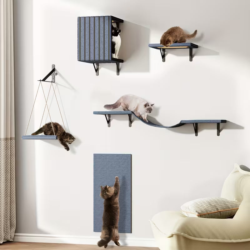 TOMNK Wall Mounted Cat Climber Set, Cat Wall