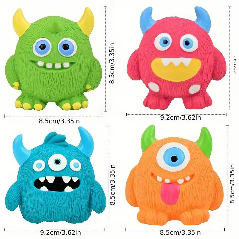 Fun Interactive Latex Squeaky Monster Toy