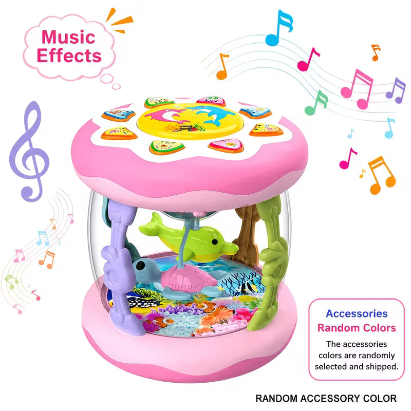 Children's Rotating Ocean Projection Lamp Toy