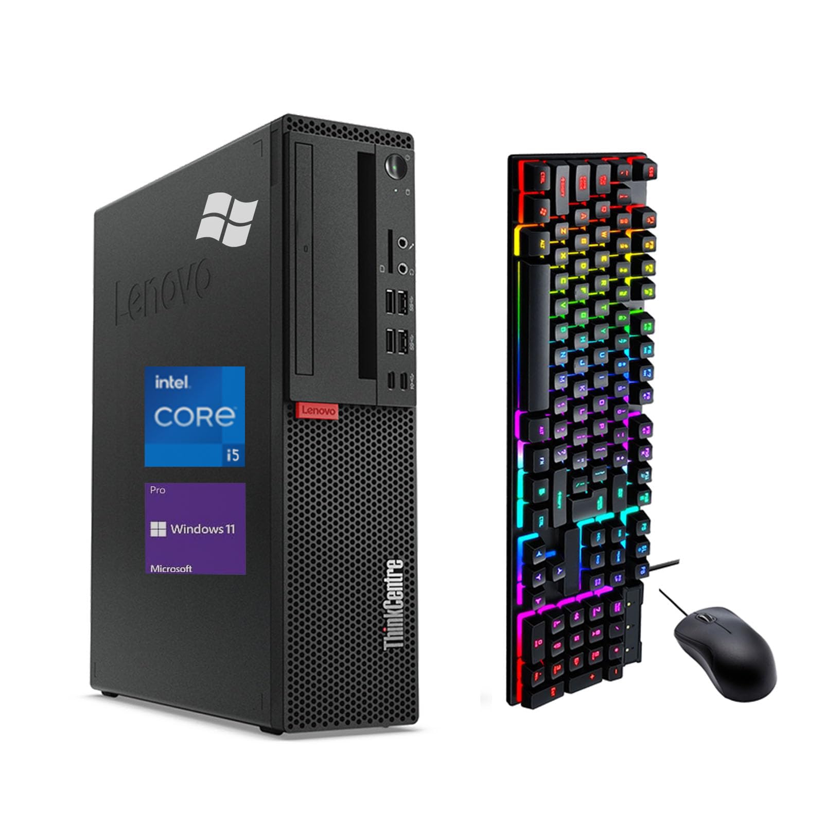 Lenovo ThinkCentre M910S SFF Desktop, Windows 11 Pro, Core i5-6500