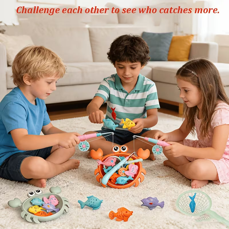 Kids' Summer Crab Fishing Magnetic Toy Set