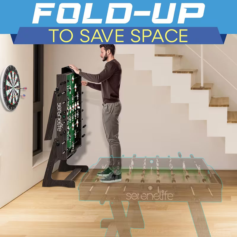 Serenelife Foldable Soccer Foosball Table