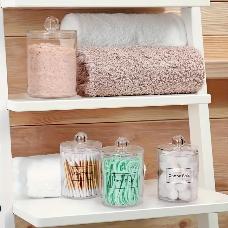 Acrylic Transparent Swab Holder, Swab Storage Container, Toothpick Dispenser, Makeup Swab Box