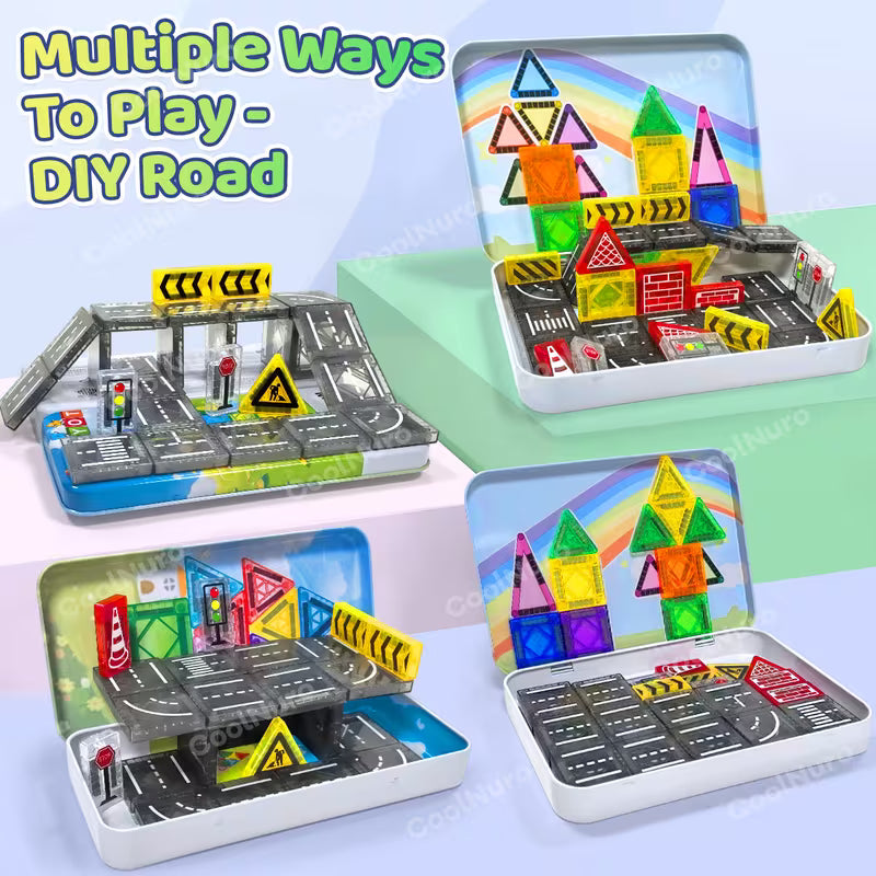 Mini Size Magnetic Travel Toys with an Iron Box for Kids Ages