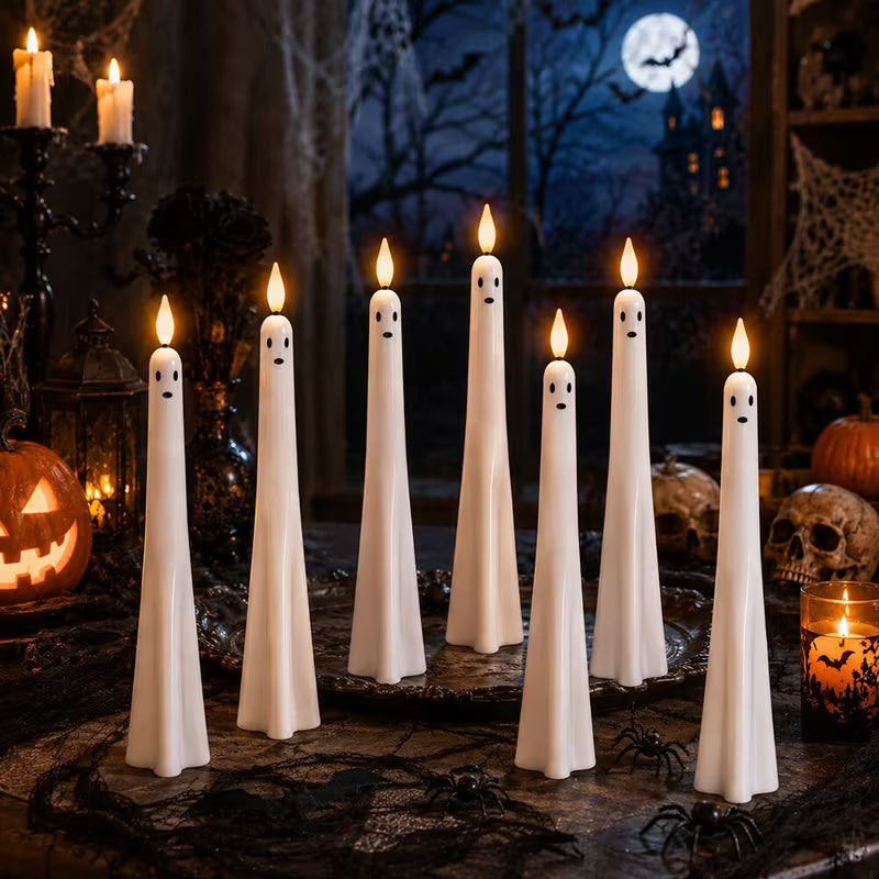 1 Set Halloween Novelty Light Decoration Candle Lamp Set, Halloween And Christmas Decoration