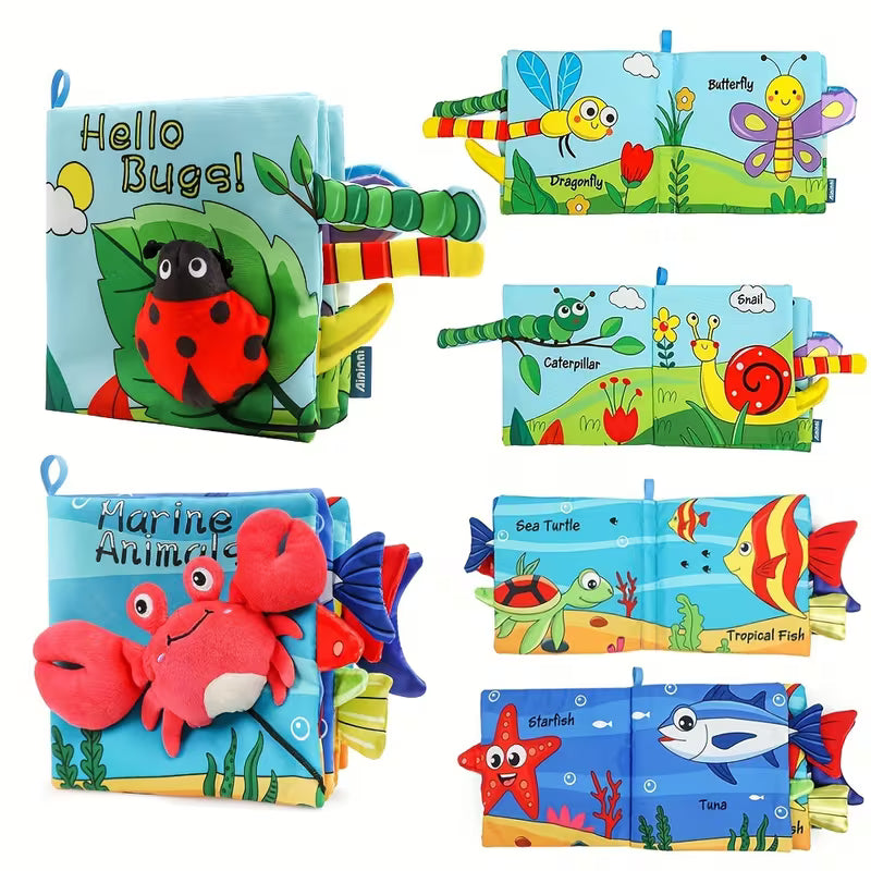 3D Touch Feel Baby Books Toys