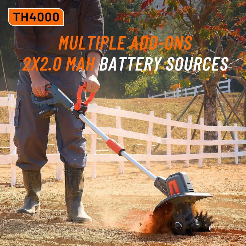 Cordless Electric Tiller Garden Cultivator