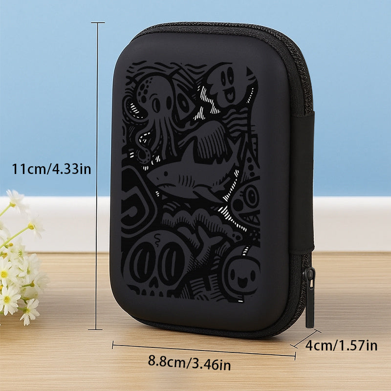 Compact EVA Hard Shell Tech Case, Black