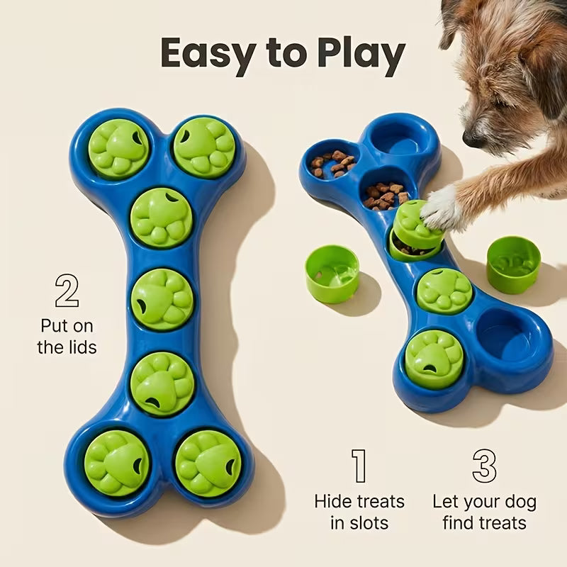 Dog Toy, Dog Chew Toy, Bone-Shaped Dog Puzzle