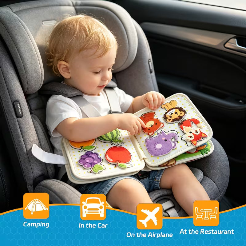 Cloth Book Early Education 3D Cloth Book Cognitive Puzzle Toy Busy Book