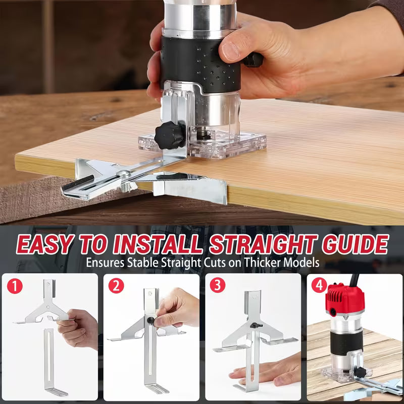 800W Compact Wood Router, 30000r/min Heavy-Duty Electric Wood Router