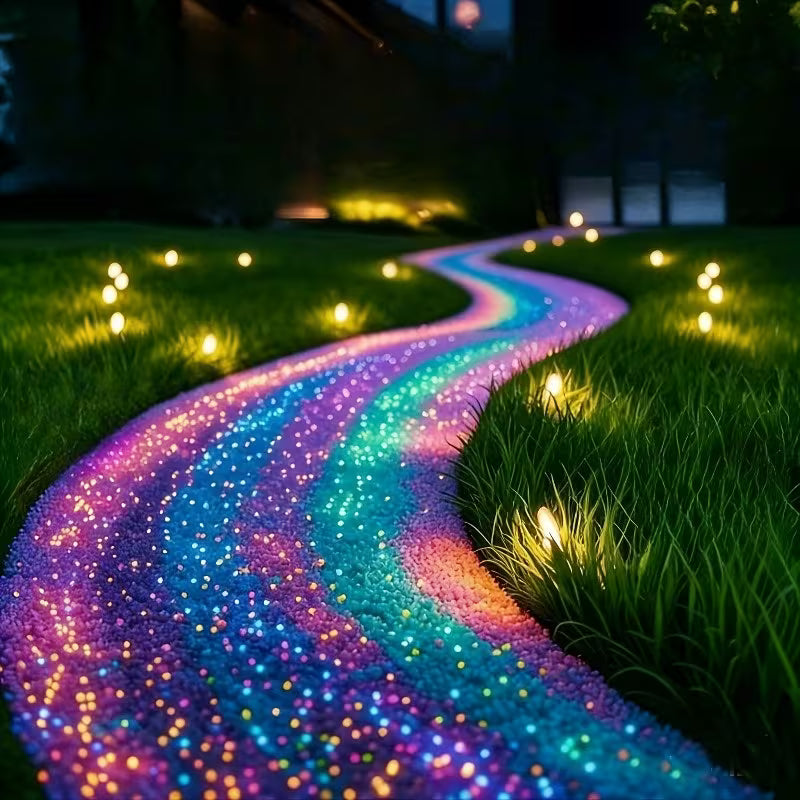 997pcs Glow-In-Dark Outdoor/Luminous Pebbles, Suitable for Aquariums, Gardens, Paths