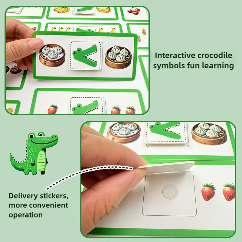 1 Set Greedy Crocodile Developmental Thinking Training Math Game Model