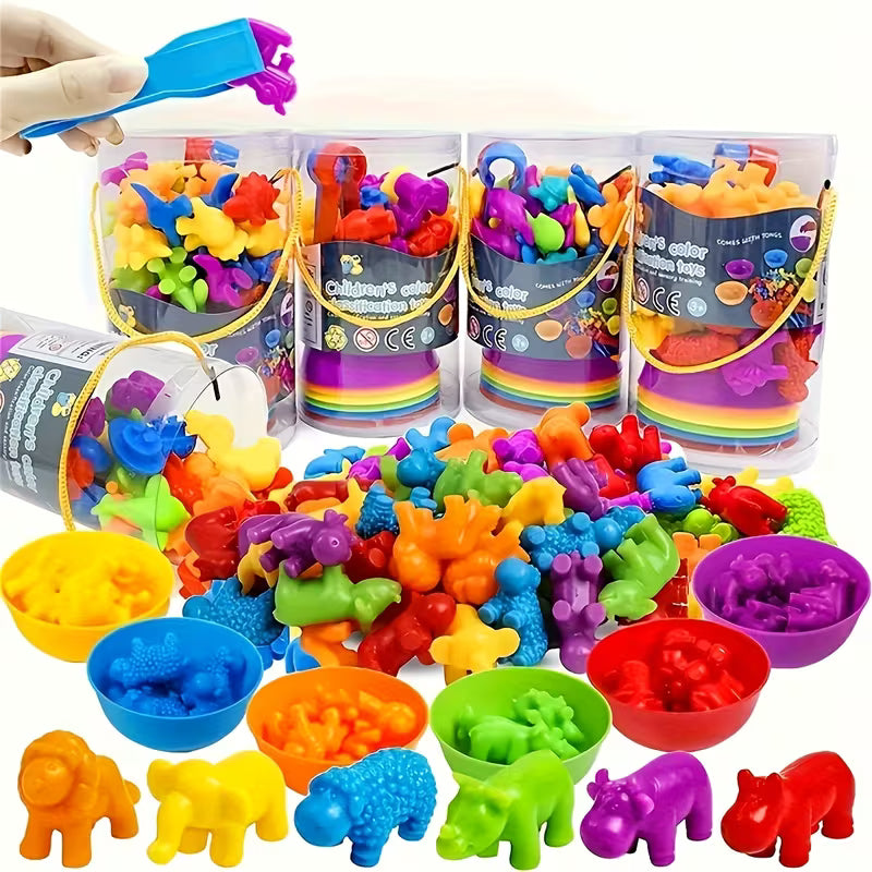 Animal Marine Creature & Zoo Animal Counting & Sorting Learning Set