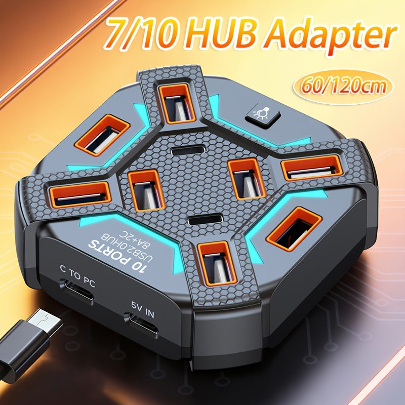 7-Port/10-Port Multi-Port USB Expansion Dock Set