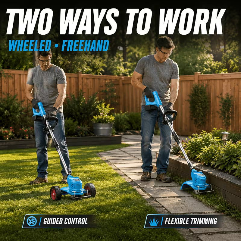 5200mAh 21V Cordless Grass Trimmer & Lawn Edger