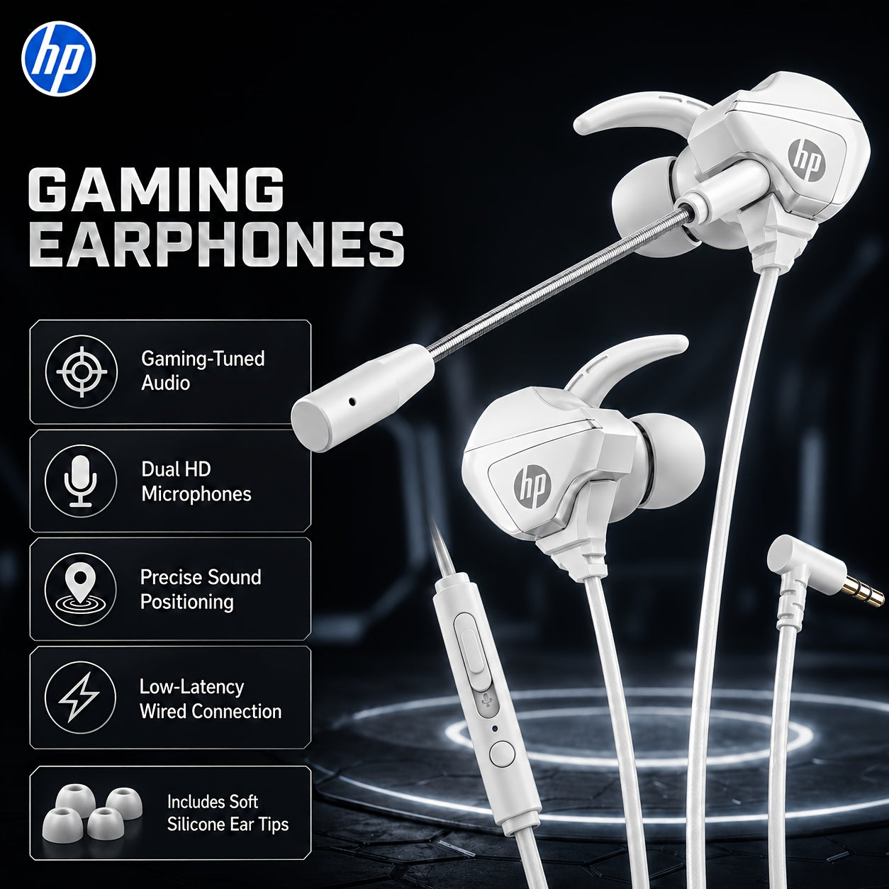 HP Wired Gaming Earbuds