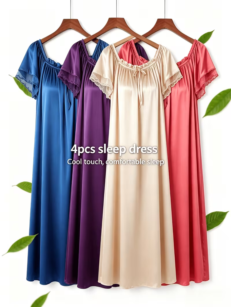 YMK New 4pcs European American Spring Summer Mid Set