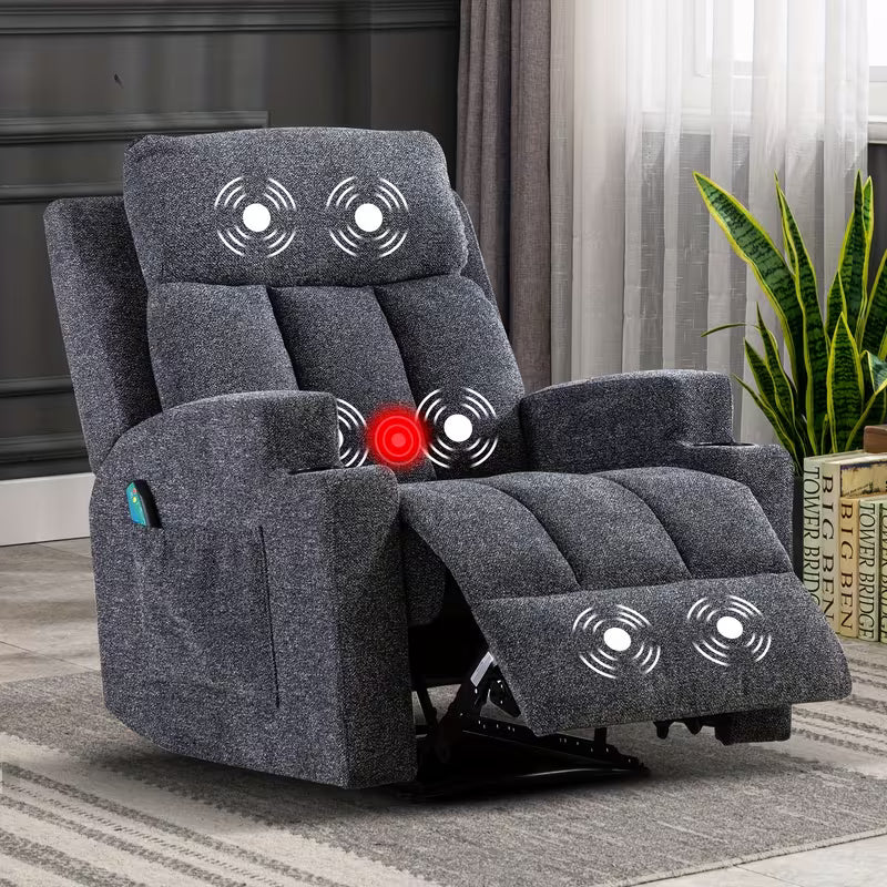 Manual Recliner Chair with Massage And Heat