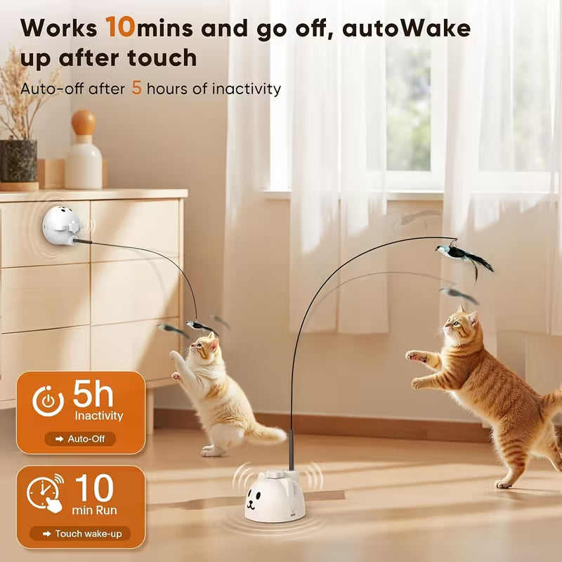 Automatic Electric Flying Bird Feather Toy
