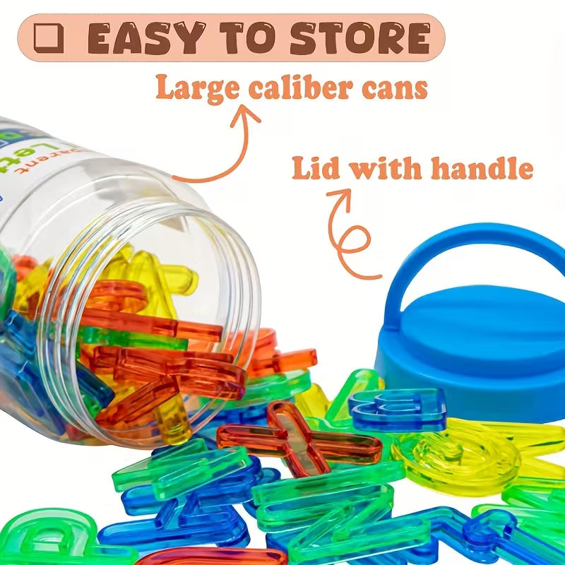 ROYLANZ Translucent Capital Letters Toys Math Manipulatives Light Table