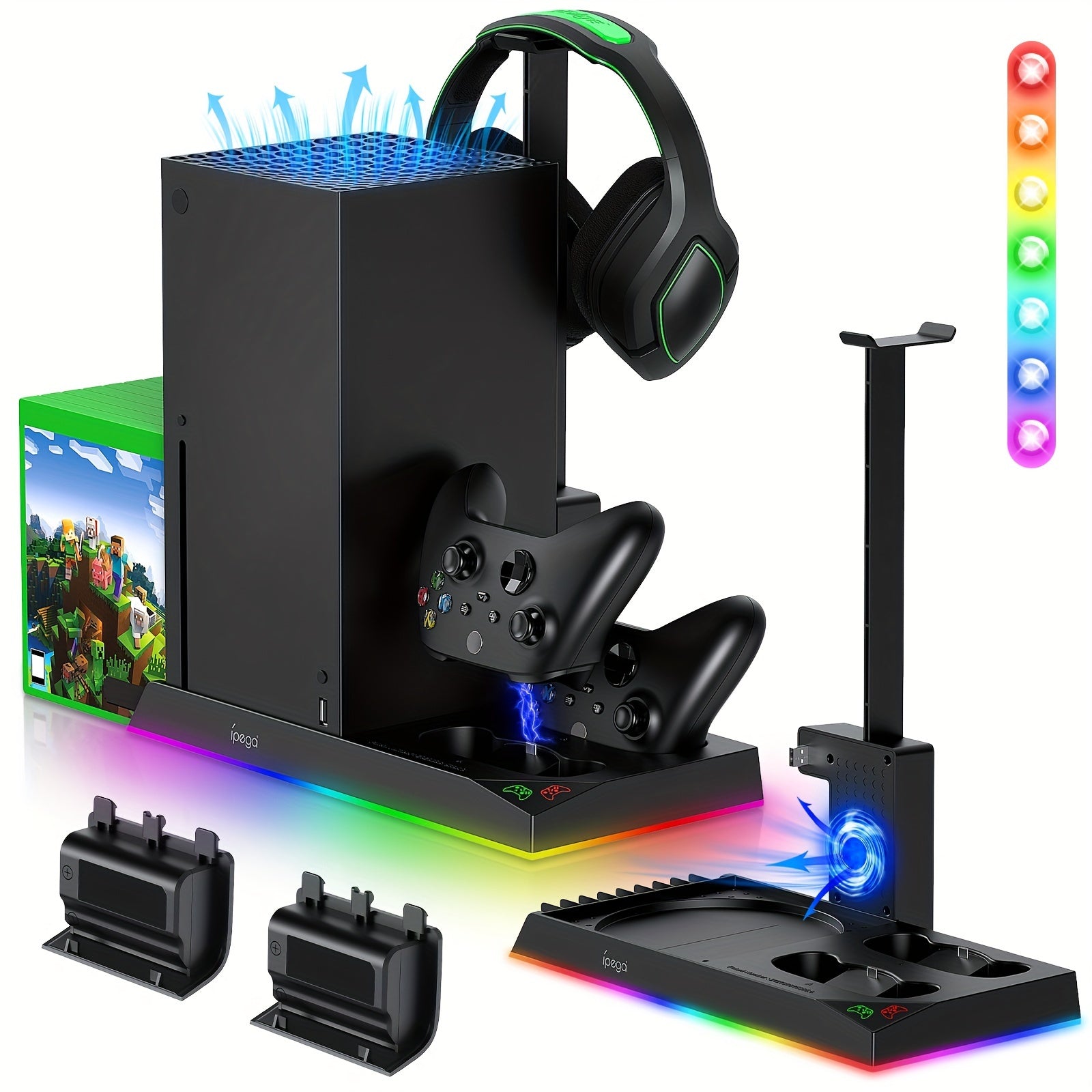 RGB Charging Stand with Cooling Fan