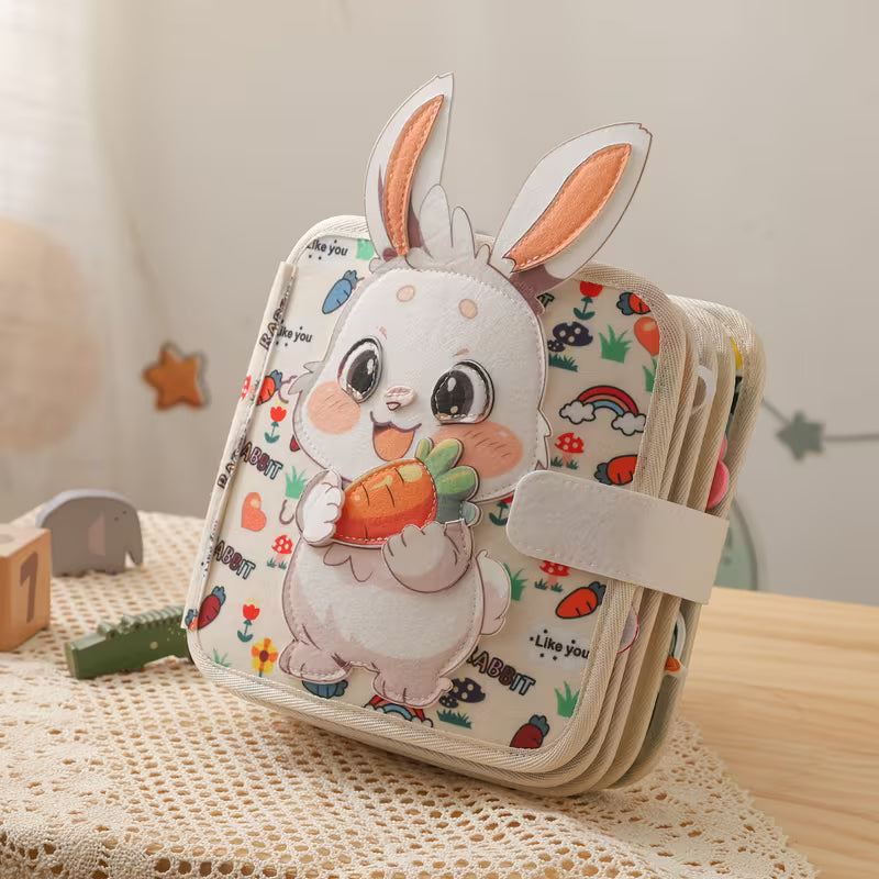 Little White Rabbit Cloth Book Felt