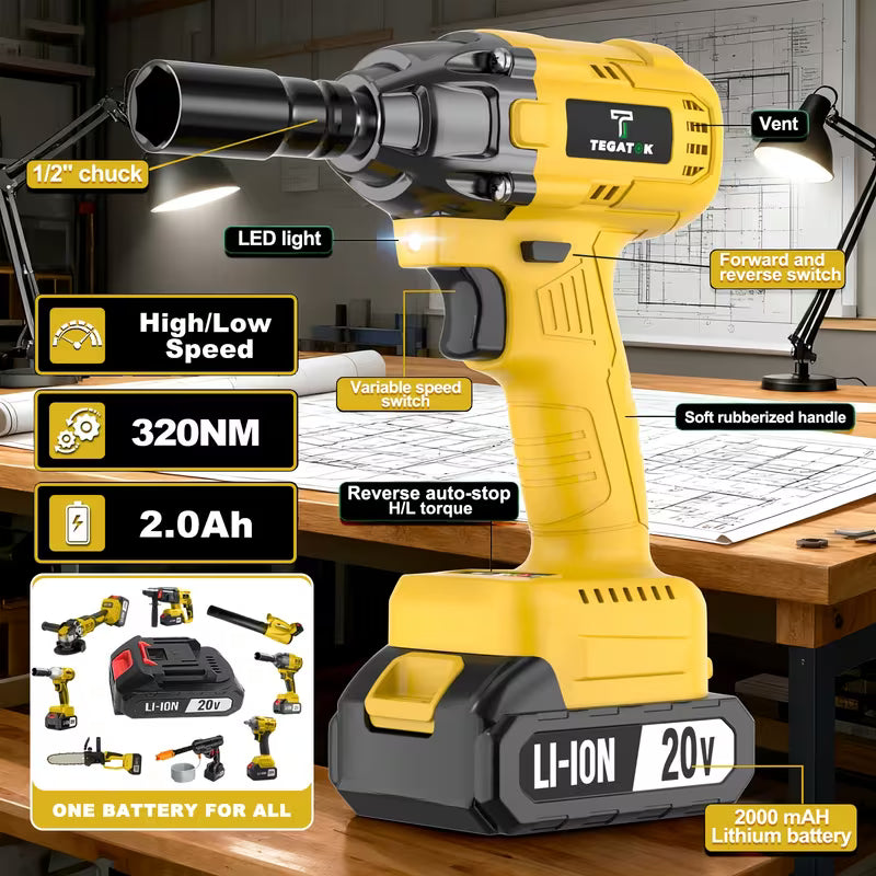 Super Value 20V Rotary Tool Combination Set, Cordless