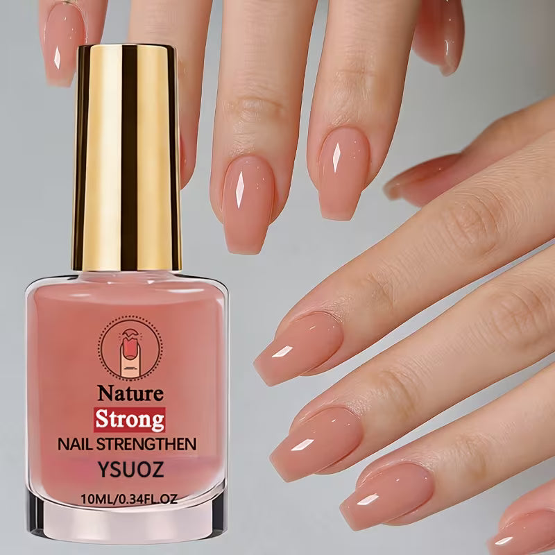 Creamy Peach Strengthening Oil - Continuous Shine, Quick Natural Drying, Nail Hardener