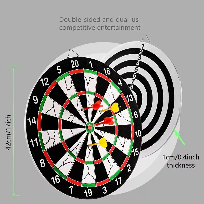 1 Set of 17-inch Dart Board Set Alloy