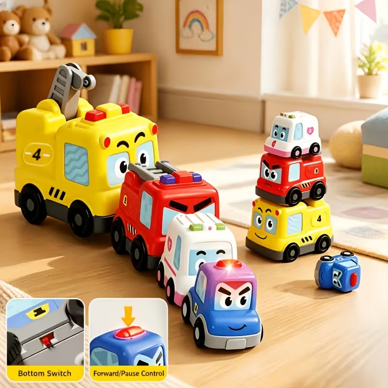 4-Piece Stacking Toy Car Set