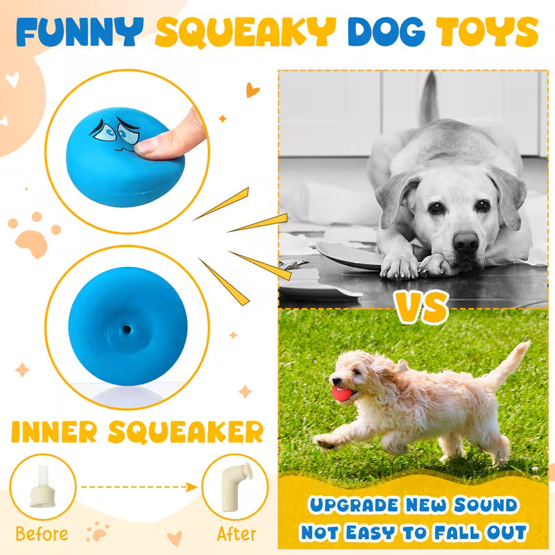 Bulk Squeaky Dog Toys Set
