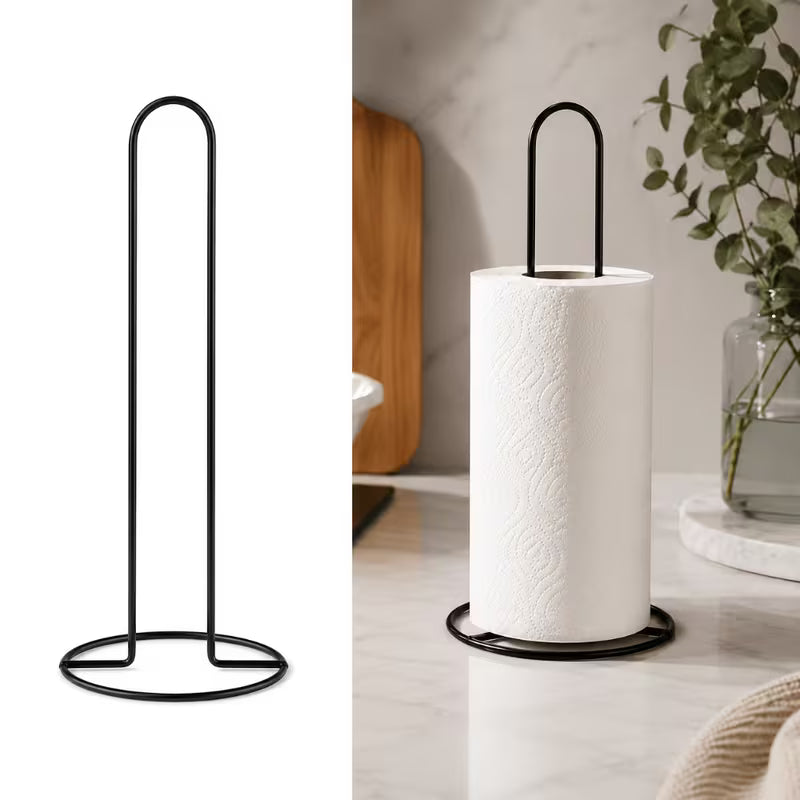 1pc/3 Colors Available Easy Wrought Iron Vertical Tissue Holder Household Kitchen Dining Table