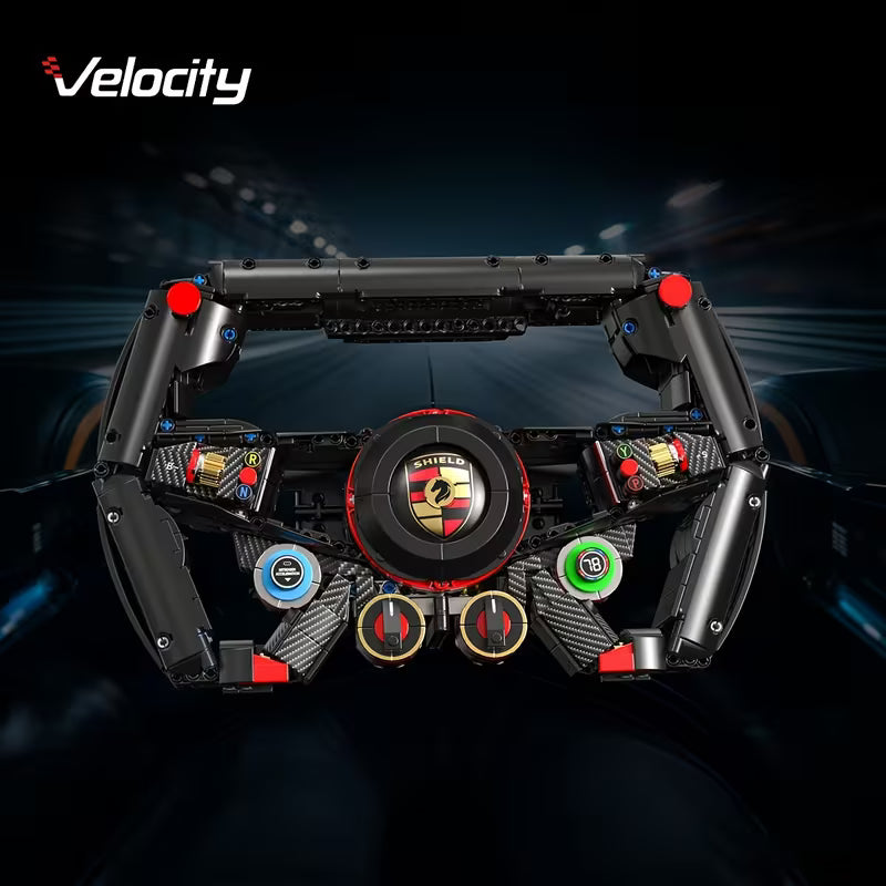 V8 Transmission Brick Set 1289-Piece with Steering Wheel Module