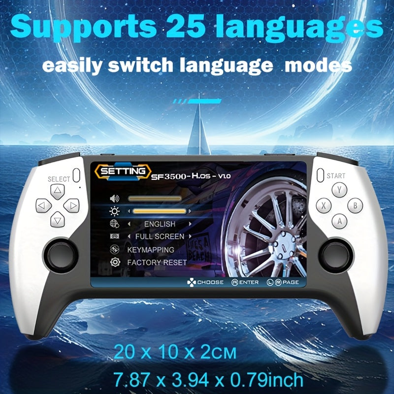 5-Inch IPS HD Retro Handheld Game Console SF3500 Support Multi-System