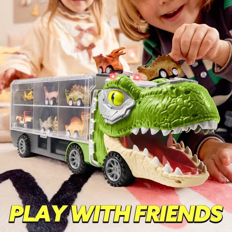 13 Packs Super Value Dinosaur Truck Toys for Kids