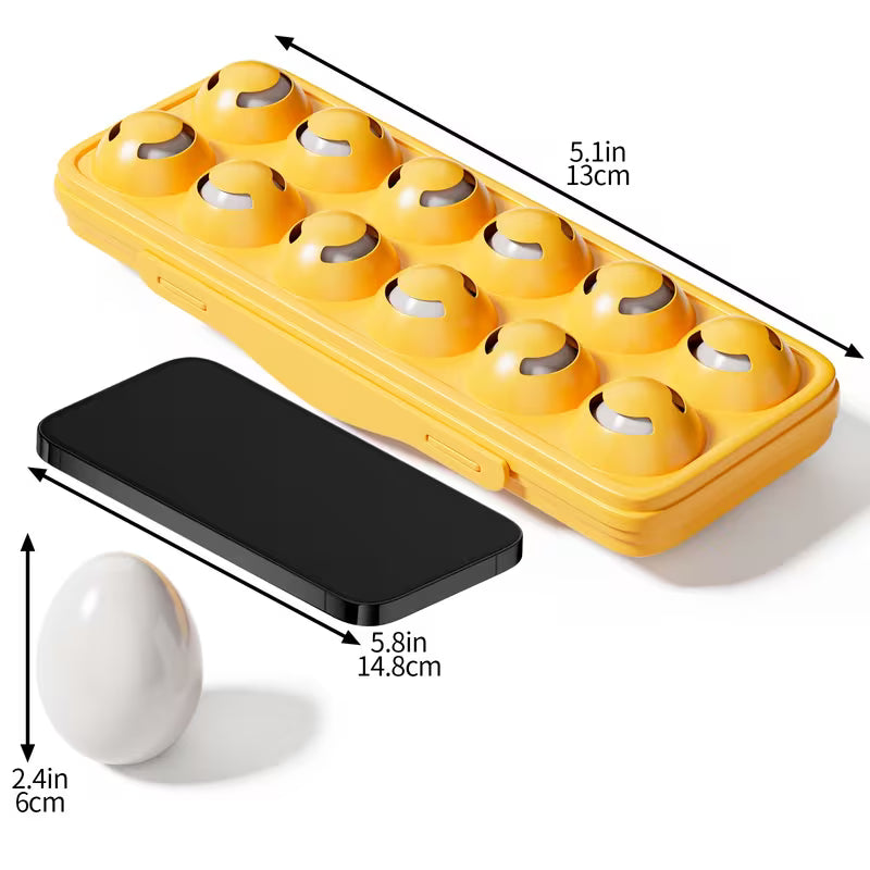 BABYHOME 12-Piece Colorful Egg Shaped Jigsaw Puzzle Toy Set