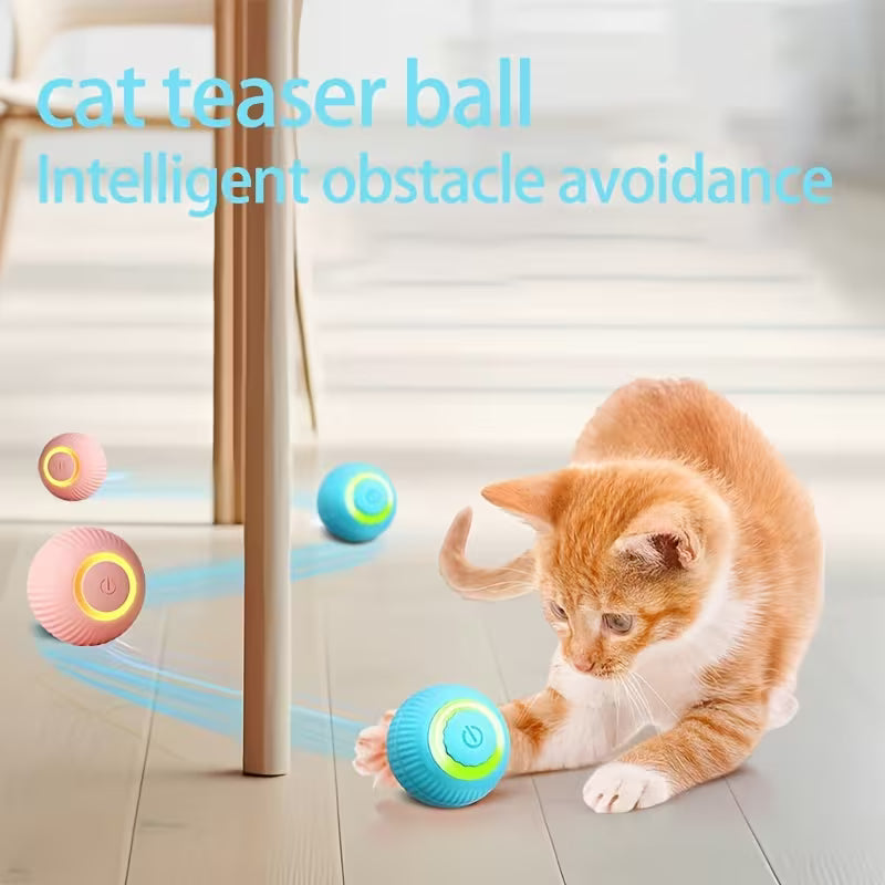 Intelligent Rolling Cat Toy, Durable Chew-Resistant Ball, Self-Play Boredom Relief