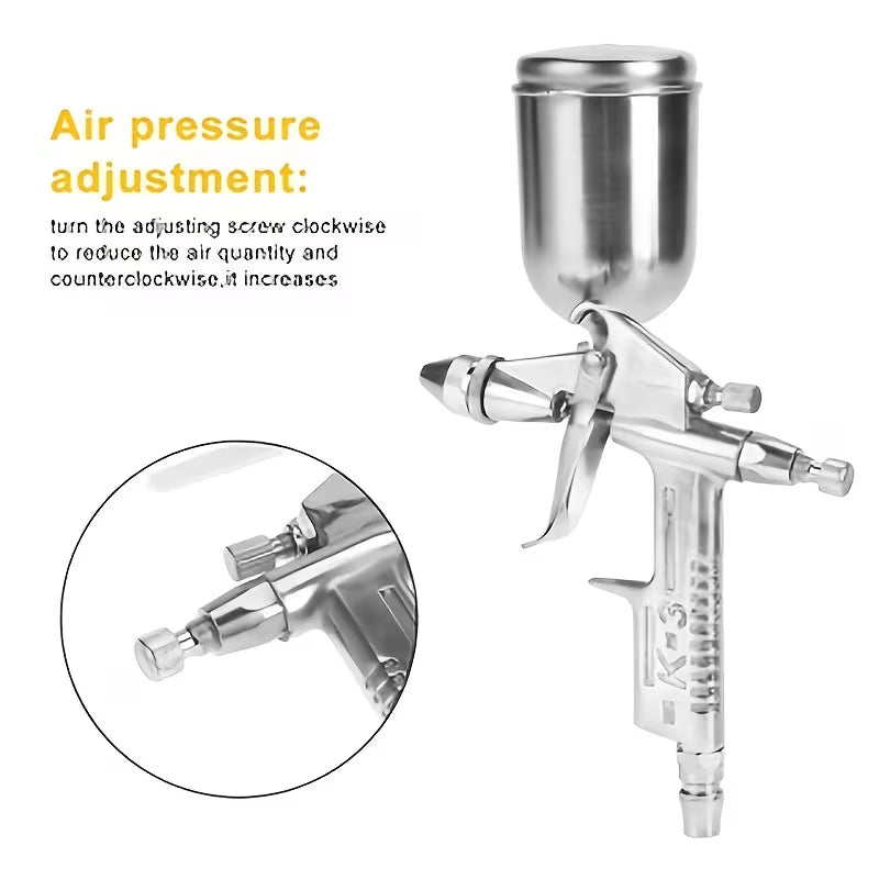 K3 Mini Pneumatic Spray Gun, 0.5Mm Nozzle, Professional Painting Tool, Suitable for Car Repair