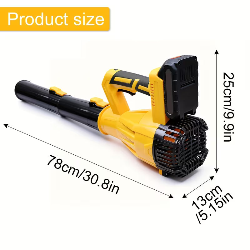 High-Power Cordless Leaf Blower with 1200mAh Battery, 580CFM/160MPH