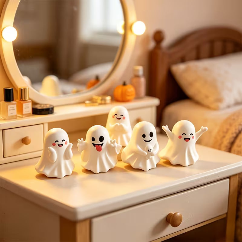 Halloween Figurine Set, Cute Mini Home Decor, Holiday Home Decoration Enhancement, Desk