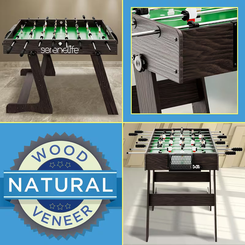 Serenelife Foldable Soccer Foosball Table