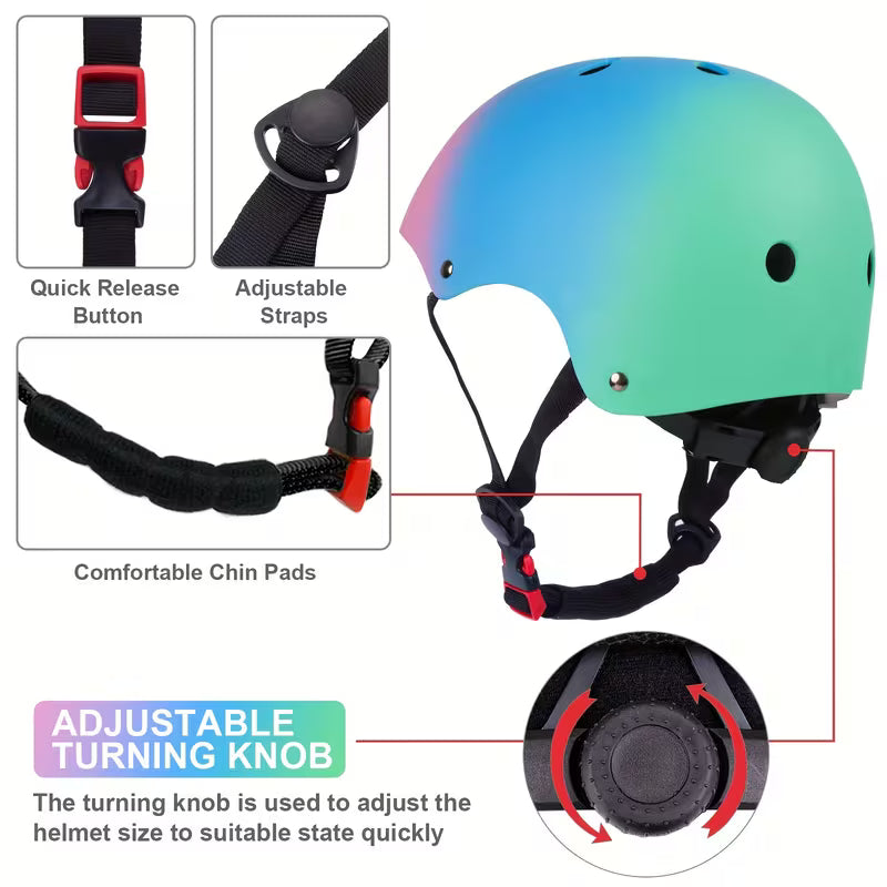 Kids Bike Helmet Set
