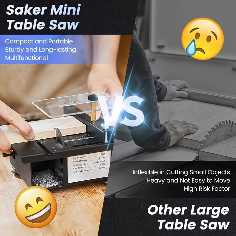 Multi-functional Portable Precision Handmade Table Saw - Sank Mini Table Saw - Sanding, Engraving