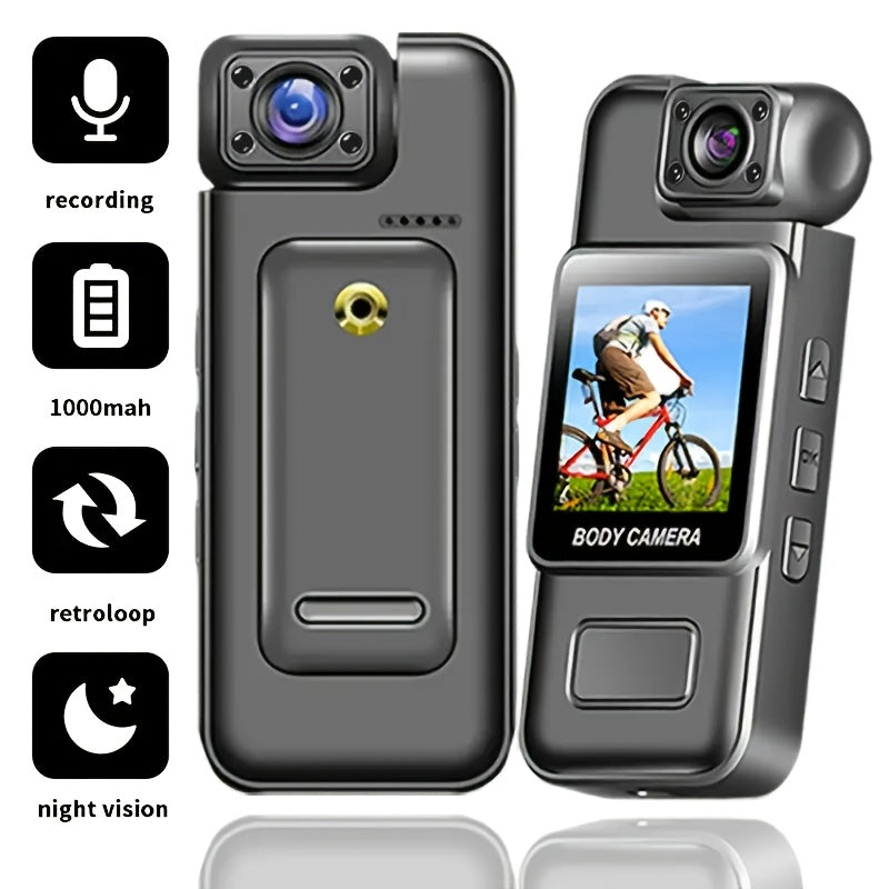 1080P Recorder with 1000mAh Rechargeable Battery, Night Vision, HD Video Set